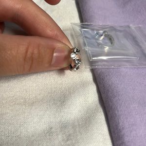 New Grace&Heart Crystal Cluster Earrings, Sterling and Swarovski Crystal